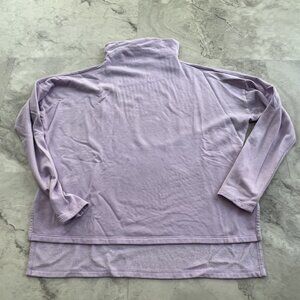Joy Lab Funnel Neck Pullover Thin Sweatshirt Size XS Xsmall Lavender‎ Purple